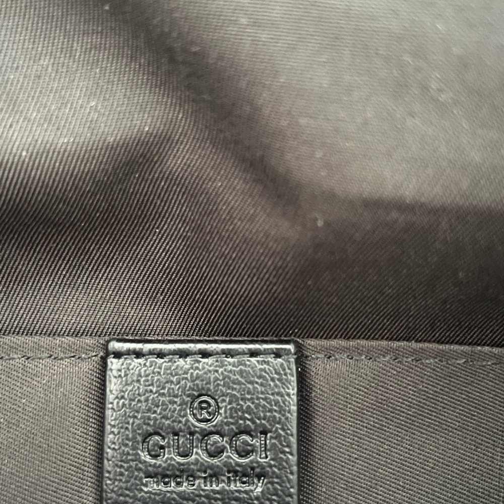 Gucci GG Black Diaper Baby Bag Canvas/Leather Trim w/Changing Mat - Picture 11 of 13